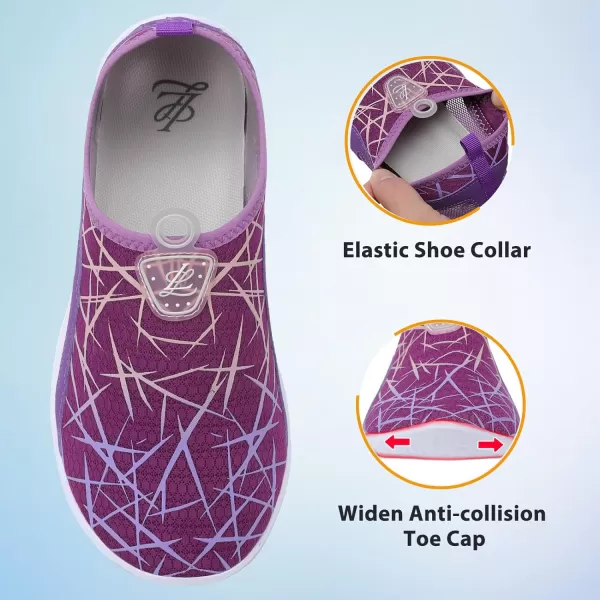 LeIsfIt Womens Mens Water Shoes Barefoot Quick-Dry Aqua Socks Slip-on Swim Beach Shoes for Surf Pool River Yoga