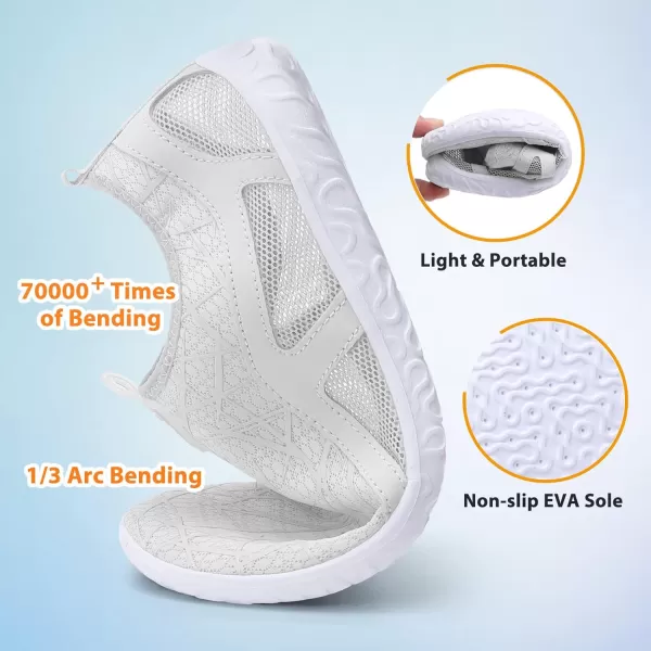 LeIsfIt Womens Mens Water Shoes Barefoot Quick-Dry Aqua Socks Slip-on Swim Beach Shoes for Surf Pool River Yoga