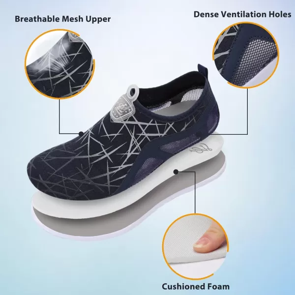 LeIsfIt Womens Mens Water Shoes Barefoot Quick-Dry Aqua Socks Slip-on Swim Beach Shoes for Surf Pool River Yoga