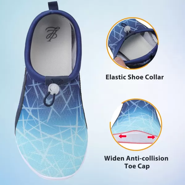 LeIsfIt Womens Mens Water Shoes Barefoot Quick-Dry Aqua Socks Slip-on Swim Beach Shoes for Surf Pool River Yoga