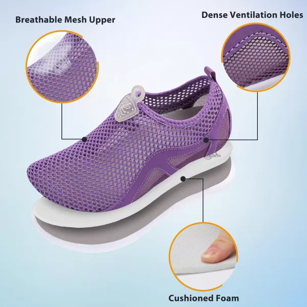 LeIsfIt Womens Mens Water Shoes Barefoot Quick-Dry Aqua Socks Slip-on Swim Beach Shoes for Surf Pool River Yoga