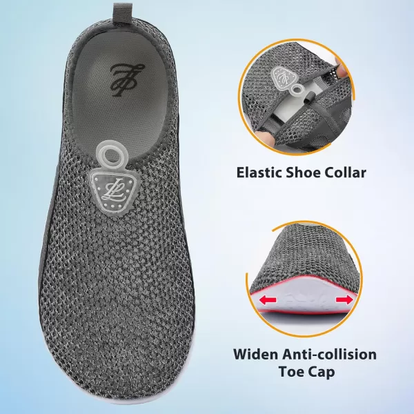 LeIsfIt Womens Mens Water Shoes Barefoot Quick-Dry Aqua Socks Slip-on Swim Beach Shoes for Surf Pool River Yoga