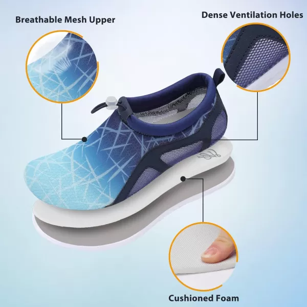 LeIsfIt Womens Mens Water Shoes Barefoot Quick-Dry Aqua Socks Slip-on Swim Beach Shoes for Surf Pool River Yoga