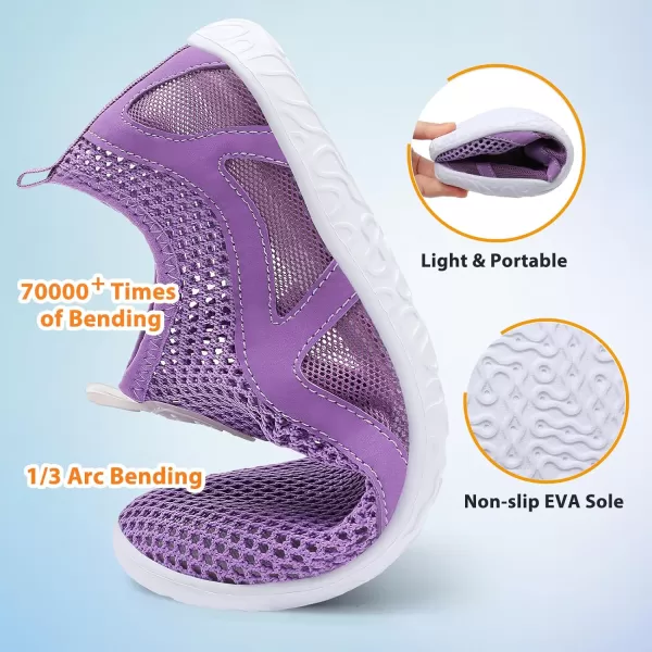 LeIsfIt Womens Mens Water Shoes Barefoot Quick-Dry Aqua Socks Slip-on Swim Beach Shoes for Surf Pool River Yoga