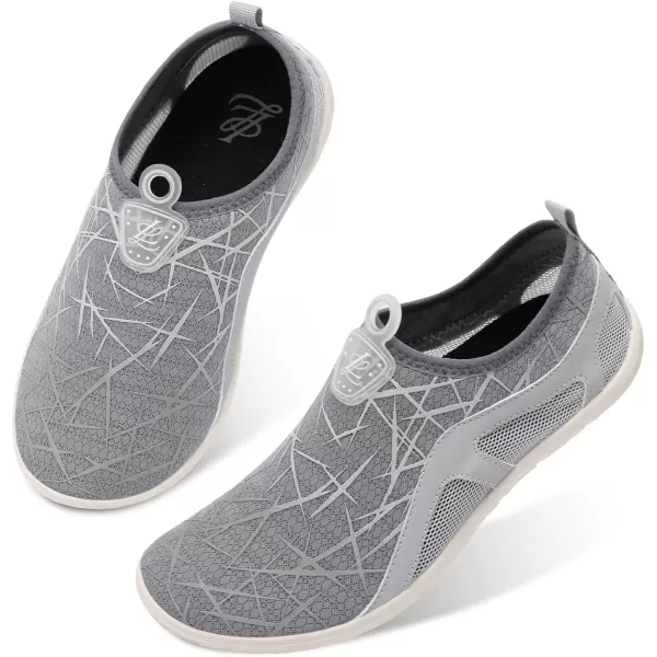 LeIsfIt Womens Mens Water Shoes Barefoot Quick-Dry Aqua Socks Slip-on Swim Beach Shoes for Surf Pool River Yoga