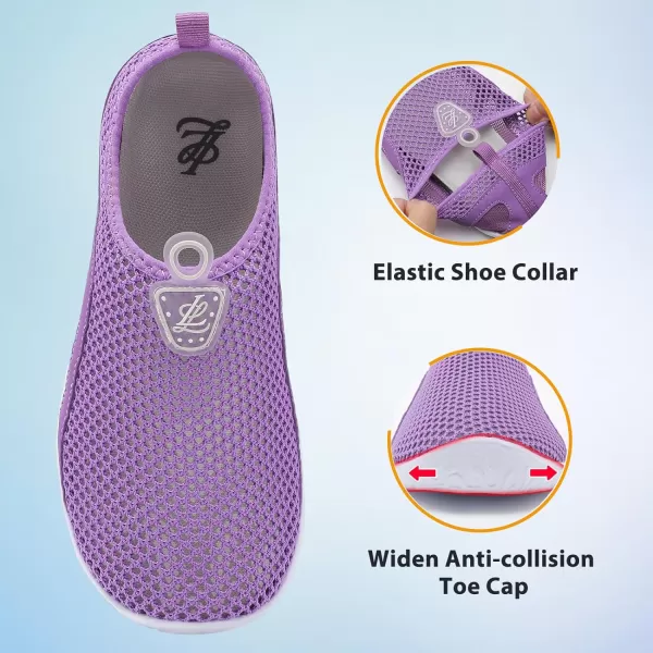 LeIsfIt Womens Mens Water Shoes Barefoot Quick-Dry Aqua Socks Slip-on Swim Beach Shoes for Surf Pool River Yoga
