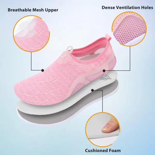 LeIsfIt Womens Mens Water Shoes Barefoot Quick-Dry Aqua Socks Slip-on Swim Beach Shoes for Surf Pool River Yoga