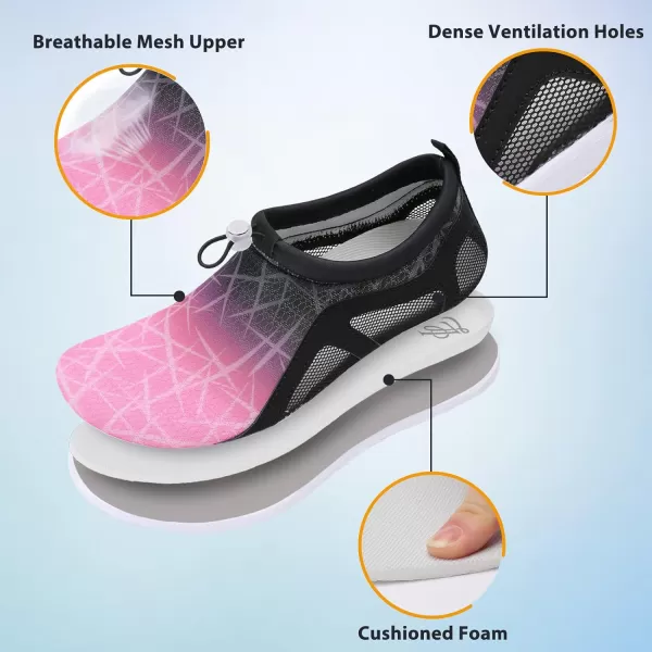 LeIsfIt Womens Mens Water Shoes Barefoot Quick-Dry Aqua Socks Slip-on Swim Beach Shoes for Surf Pool River Yoga