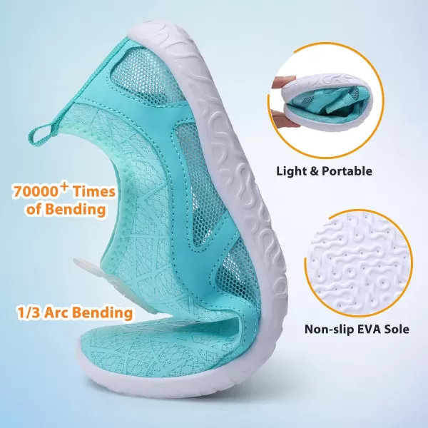 LeIsfIt Womens Mens Water Shoes Barefoot Quick-Dry Aqua Socks Slip-on Swim Beach Shoes for Surf Pool River Yoga