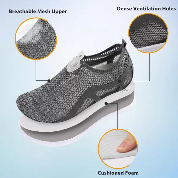 LeIsfIt Womens Mens Water Shoes Barefoot Quick-Dry Aqua Socks Slip-on Swim Beach Shoes for Surf Pool River Yoga