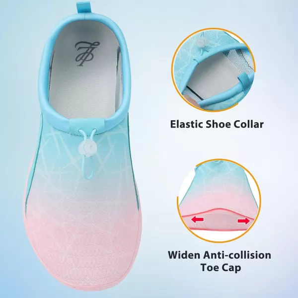 LeIsfIt Womens Mens Water Shoes Barefoot Quick-Dry Aqua Socks Slip-on Swim Beach Shoes for Surf Pool River Yoga