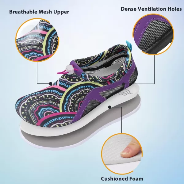 LeIsfIt Womens Mens Water Shoes Barefoot Quick-Dry Aqua Socks Slip-on Swim Beach Shoes for Surf Pool River Yoga