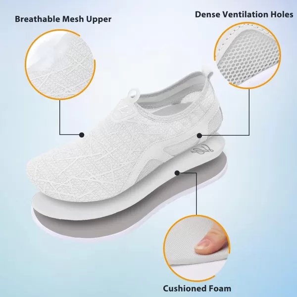 LeIsfIt Womens Mens Water Shoes Barefoot Quick-Dry Aqua Socks Slip-on Swim Beach Shoes for Surf Pool River Yoga