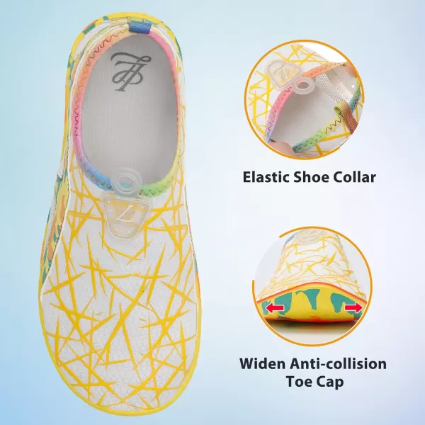 LeIsfIt Womens Mens Water Shoes Barefoot Quick-Dry Aqua Socks Slip-on Swim Beach Shoes for Surf Pool River Yoga