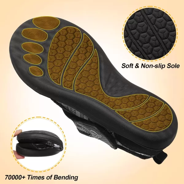 LeIsfIt Womens Slippers Wide Diabetic Shoes Adjustable Walking Shoes Arthritis Edema House Shoes Indoor Outdoor Slippers