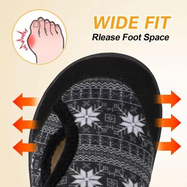 LeIsfIt Womens Slippers Wide Diabetic Shoes Adjustable Walking Shoes Arthritis Edema House Shoes Indoor Outdoor Slippers
