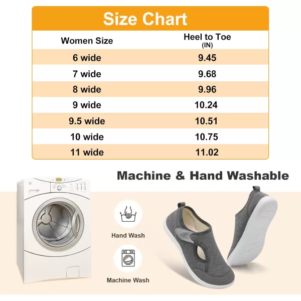 LeIsfIt Womens Slippers Wide Diabetic Shoes Adjustable Walking Shoes Arthritis Edema House Shoes Indoor Outdoor Slippers