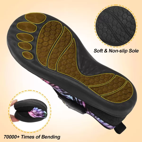 LeIsfIt Womens Slippers Wide Diabetic Shoes Adjustable Walking Shoes Arthritis Edema House Shoes Indoor Outdoor Slippers