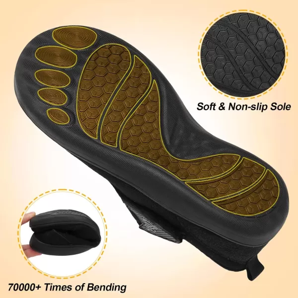 LeIsfIt Womens Slippers Wide Diabetic Shoes Adjustable Walking Shoes Arthritis Edema House Shoes Indoor Outdoor Slippers