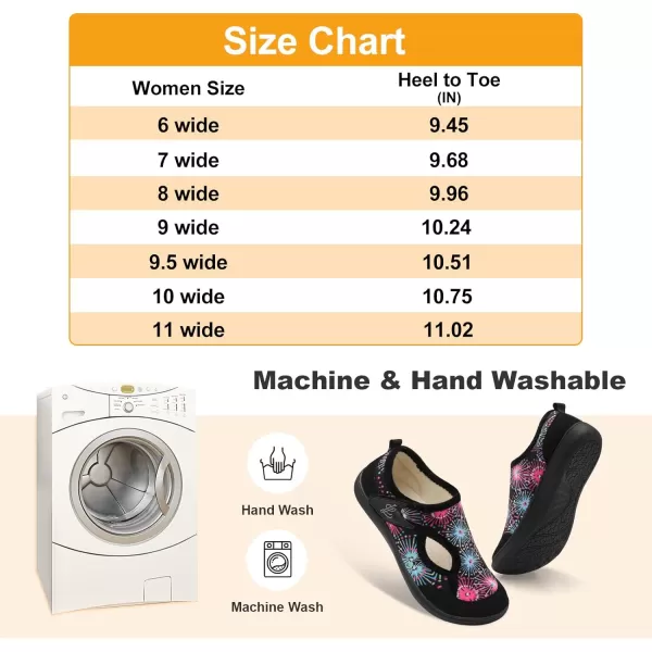 LeIsfIt Womens Slippers Wide Diabetic Shoes Adjustable Walking Shoes Arthritis Edema House Shoes Indoor Outdoor Slippers