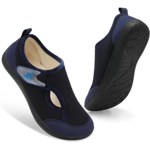 LeIsfIt Womens Slippers Wide Diabetic Shoes Adjustable Walking Shoes Arthritis Edema House Shoes Indoor Outdoor Slippers