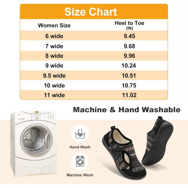 LeIsfIt Womens Slippers Wide Diabetic Shoes Adjustable Walking Shoes Arthritis Edema House Shoes Indoor Outdoor Slippers