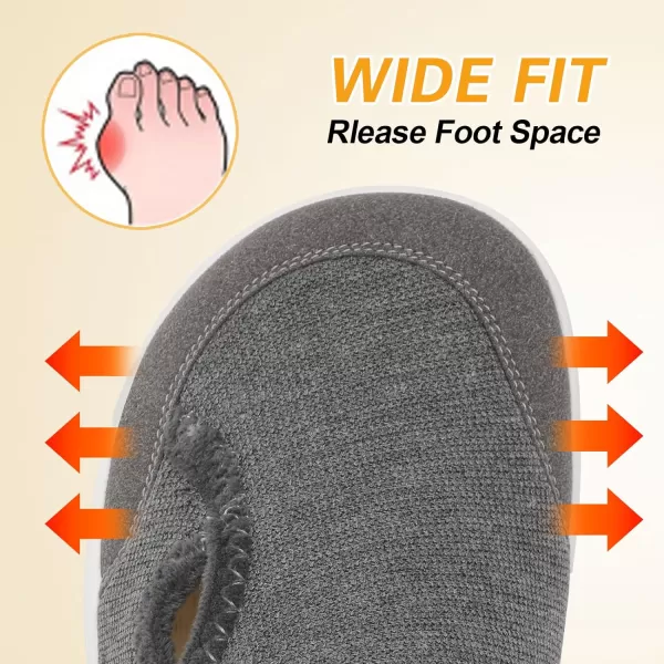 LeIsfIt Womens Slippers Wide Diabetic Shoes Adjustable Walking Shoes Arthritis Edema House Shoes Indoor Outdoor Slippers