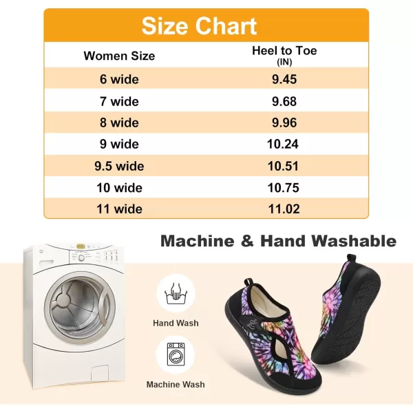 LeIsfIt Womens Slippers Wide Diabetic Shoes Adjustable Walking Shoes Arthritis Edema House Shoes Indoor Outdoor Slippers