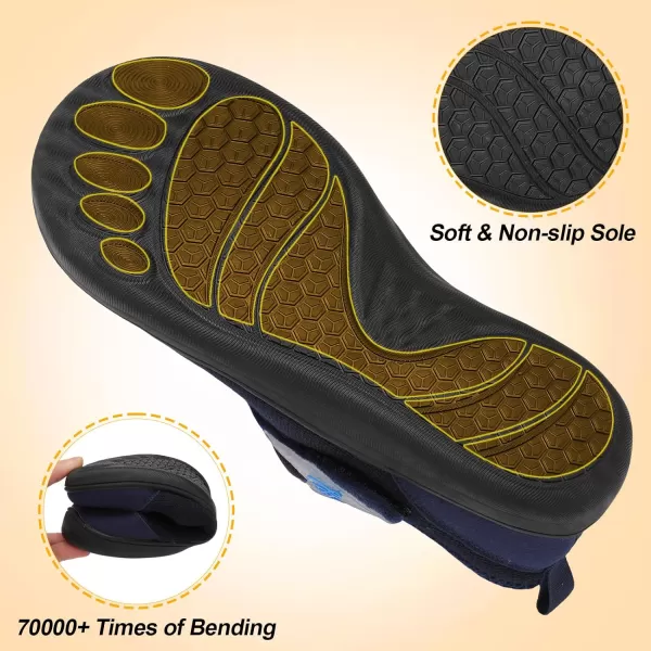 LeIsfIt Womens Slippers Wide Diabetic Shoes Adjustable Walking Shoes Arthritis Edema House Shoes Indoor Outdoor Slippers