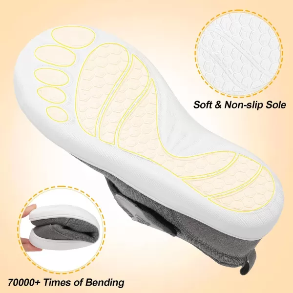 LeIsfIt Womens Slippers Wide Diabetic Shoes Adjustable Walking Shoes Arthritis Edema House Shoes Indoor Outdoor Slippers