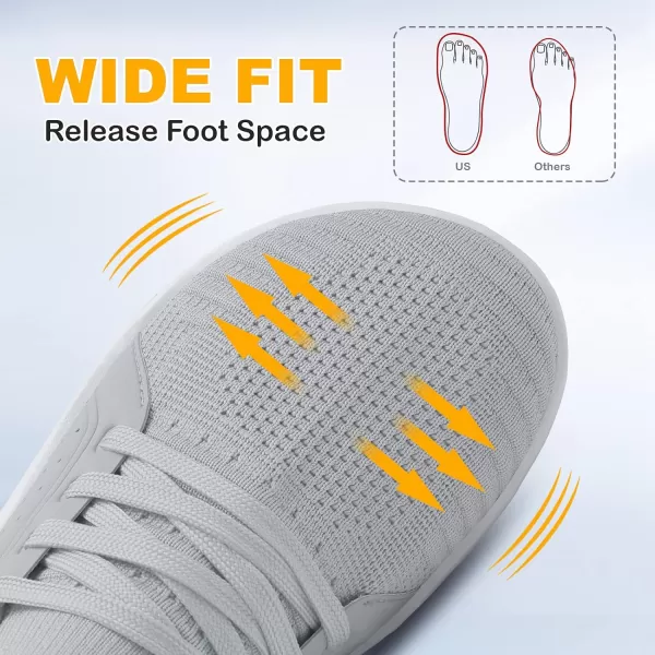 LeIsfIt Womens Walking Shoes Wide Toe Barefoot Shoes Minimalist Zero Drop Shoes Breathable Fashion Sneakers