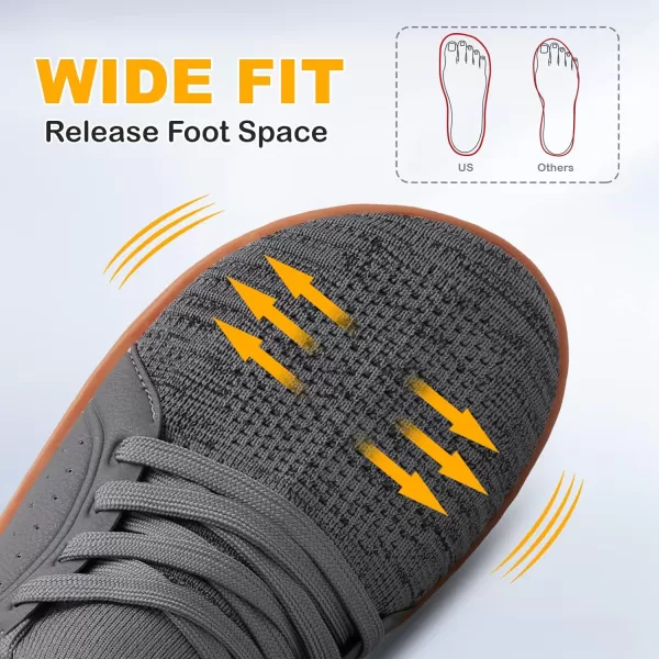 LeIsfIt Womens Walking Shoes Wide Toe Barefoot Shoes Minimalist Zero Drop Shoes Breathable Fashion Sneakers