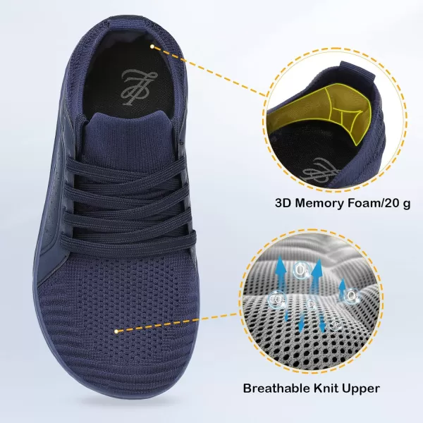 LeIsfIt Womens Walking Shoes Wide Toe Barefoot Shoes Minimalist Zero Drop Shoes Breathable Fashion Sneakers