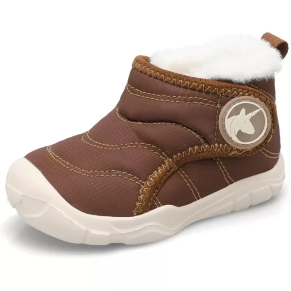 LeIsfIt Toddler Boots Girls Boys Winter Boots Cozy Fleece Snow Boots Indoor Outdoor Warm Shoes