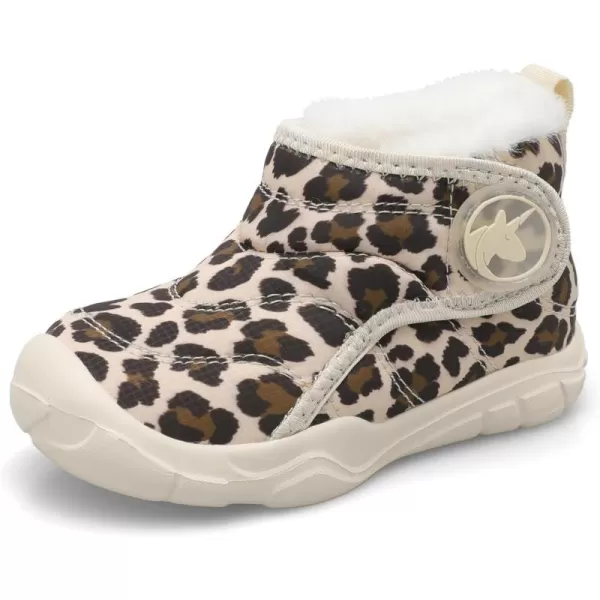 LeIsfIt Toddler Boots Girls Boys Winter Boots Cozy Fleece Snow Boots Indoor Outdoor Warm Shoes
