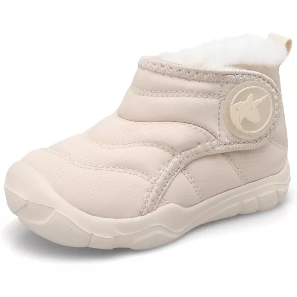 LeIsfIt Toddler Boots Girls Boys Winter Boots Cozy Fleece Snow Boots Indoor Outdoor Warm Shoes