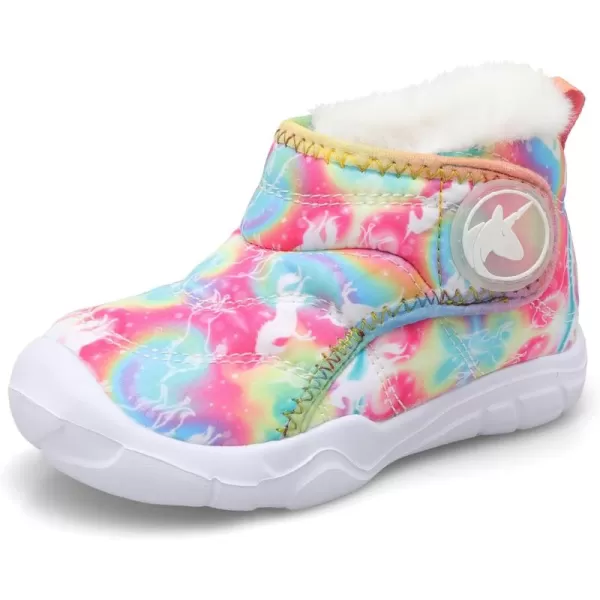 LeIsfIt Toddler Boots Girls Boys Winter Boots Cozy Fleece Snow Boots Indoor Outdoor Warm Shoes