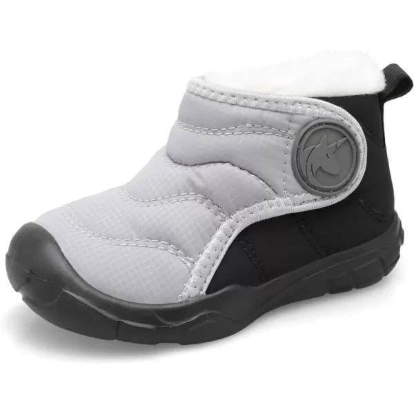 LeIsfIt Toddler Boots Girls Boys Winter Boots Cozy Fleece Snow Boots Indoor Outdoor Warm Shoes