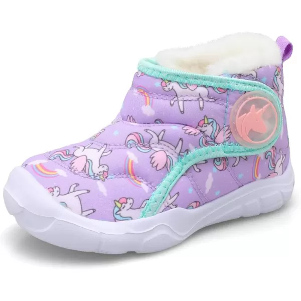 LeIsfIt Toddler Boots Girls Boys Winter Boots Cozy Fleece Snow Boots Indoor Outdoor Warm Shoes