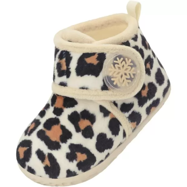 LeIsfIt Toddler Slippers Boys Girls House Slippers Kids Winter Boots Warm Lightweight House Shoes with Non-Slip Sole