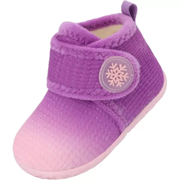 LeIsfIt Toddler Slippers Boys Girls House Slippers Kids Winter Boots Warm Lightweight House Shoes with Non-Slip Sole