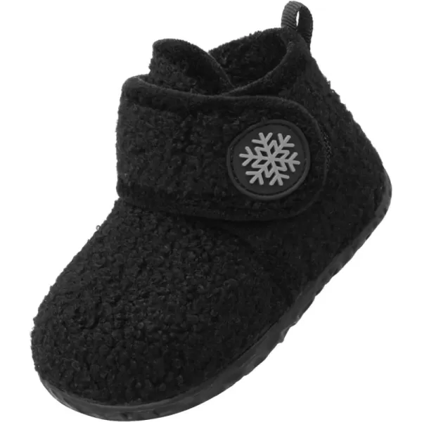 LeIsfIt Toddler Slippers Boys Girls House Slippers Kids Winter Boots Warm Lightweight House Shoes with Non-Slip Sole