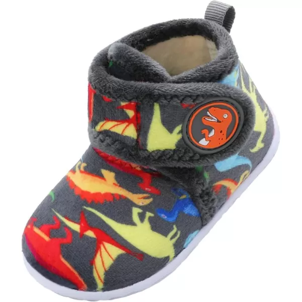 LeIsfIt Toddler Slippers Boys Girls House Slippers Kids Winter Boots Warm Lightweight House Shoes with Non-Slip Sole