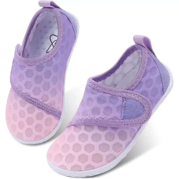 LeIsfIt Toddler Water Shoes Boys Girls Aqua Socks Kids Breathable Swim Shoes Non-Slip Barefoot Beach Shoes