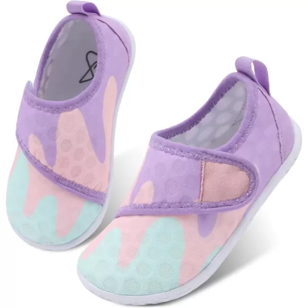 LeIsfIt Toddler Water Shoes Boys Girls Aqua Socks Kids Breathable Swim Shoes Non-Slip Barefoot Beach Shoes