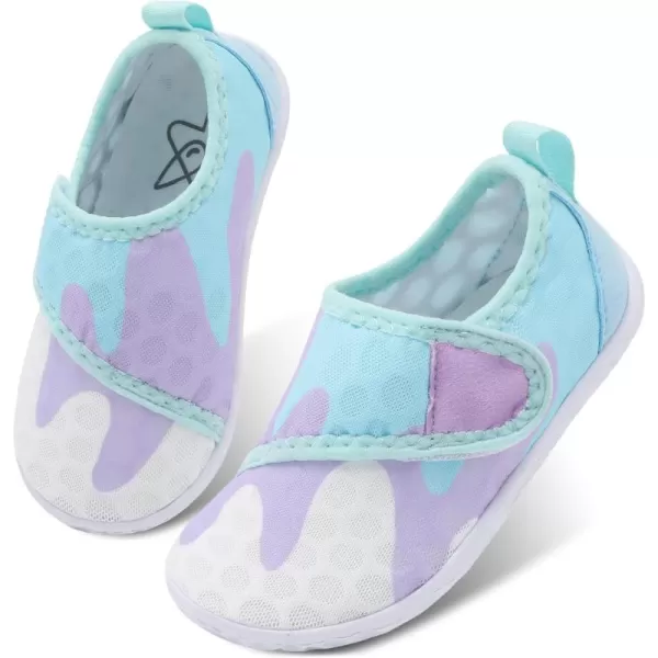 LeIsfIt Toddler Water Shoes Boys Girls Aqua Socks Kids Breathable Swim Shoes Non-Slip Barefoot Beach Shoes