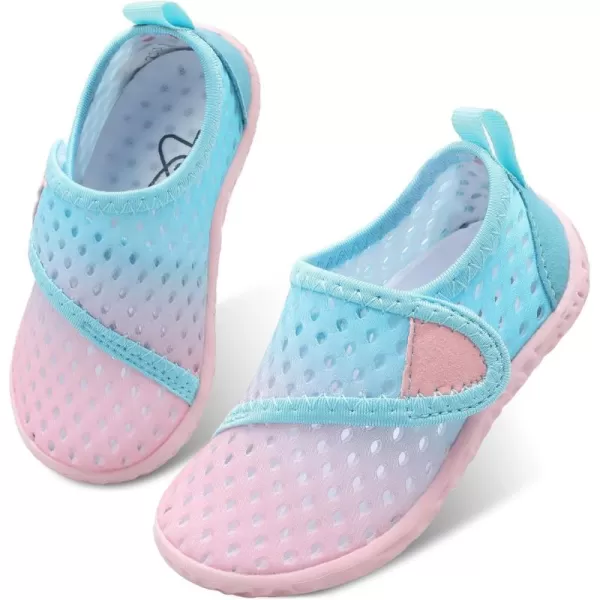 LeIsfIt Toddler Water Shoes Boys Girls Aqua Socks Kids Breathable Swim Shoes Non-Slip Barefoot Beach Shoes