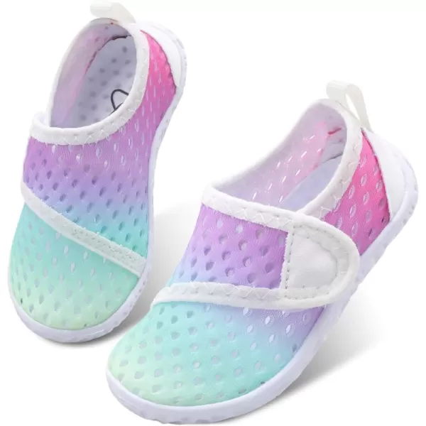 LeIsfIt Toddler Water Shoes Boys Girls Aqua Socks Kids Breathable Swim Shoes Non-Slip Barefoot Beach Shoes