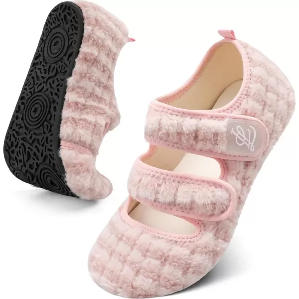 LeIsfIt Womens Mens Slippers Soft House Slippers Warm Fuzzy House Shoes Slipper Socks with Rubber Sole