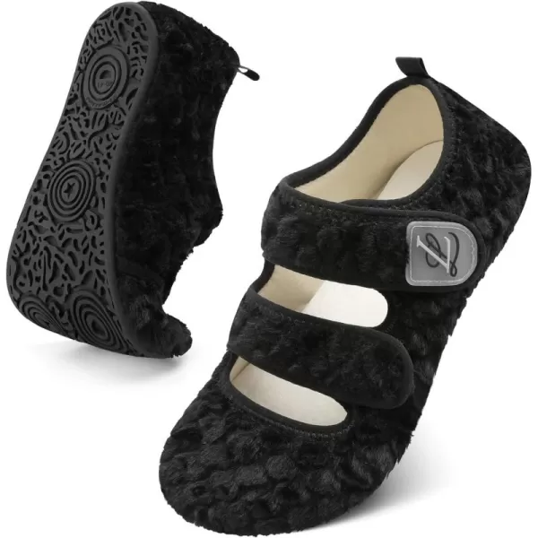 LeIsfIt Womens Mens Slippers Soft House Slippers Warm Fuzzy House Shoes Slipper Socks with Rubber Sole